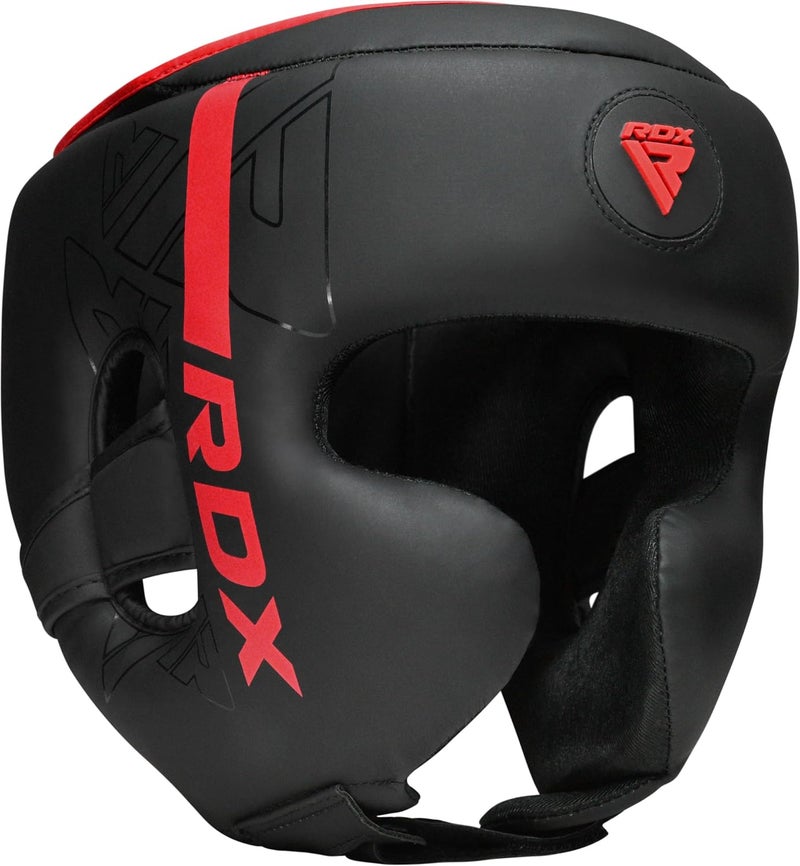 RDX Boxing Headgear for MMA Training - Adjustable Padded Kara for Kickboxing, Sparring, and Martial Arts -XL |Red (HGR-F6MR-XL) - Image 1