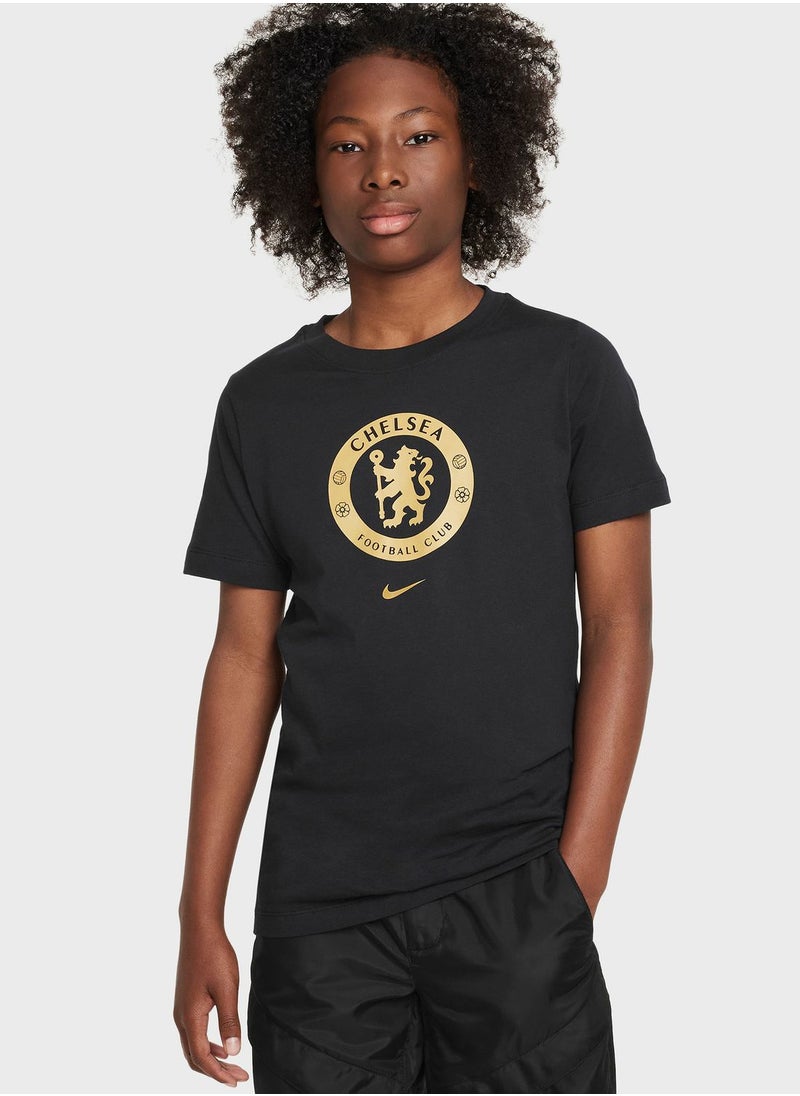 Nike - Kids Chelsea Fc Crest T-Shirt - Image 1