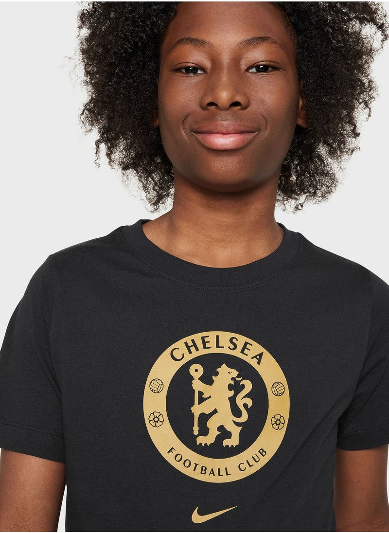 Nike - Kids Chelsea Fc Crest T-Shirt - Image 1