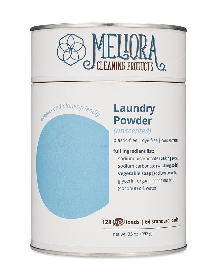 Meliora Cleaning Products Laundry Powder Detergent (128 HE Loads), Unscented  - Image 1