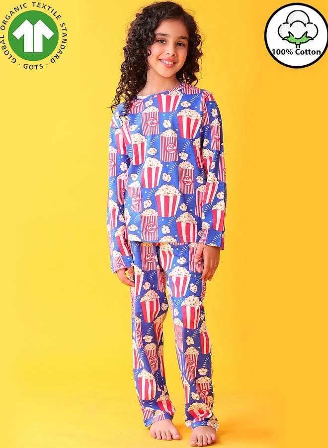 انثريلو مجموعة من  تيشيرت بطبعة فشار مع بنطال