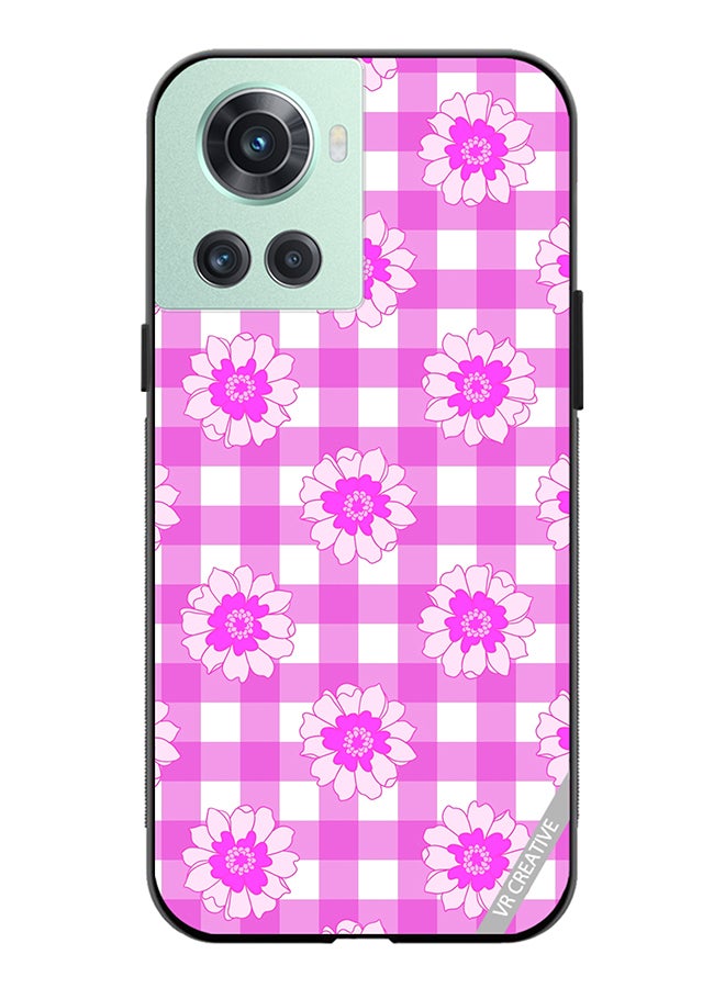 VR CREATIVE Protective Case Cover For OnePlus Ace Checkered Pattern Gingham Design Multicolour - Image 1
