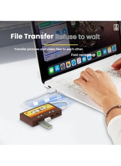 General Tape HUB Cute retro desktop ornamentsTape USB HUB adapter splitter flexible adaptation and efficient office  - Image 4