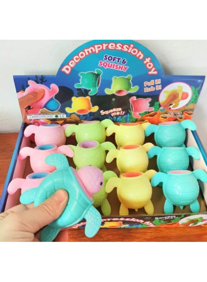 High Quality Funny Turtle Toys, Soft and Durable Stress Relief Toy, Anti-Stress Toys for Kids and Adults "Baby Blue" - Image 2
