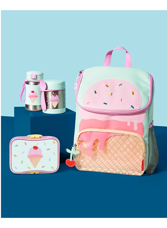 Skip Hop Spark Style SS Straw Bottle - Ice Cream