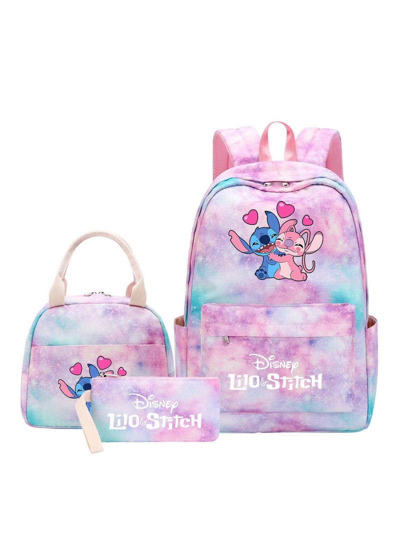 STITCH Stitch Printed Three Piece Set Backpack 