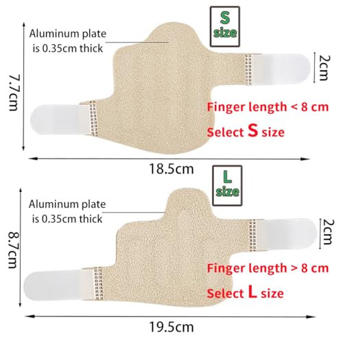 Obtheleg Finger Splint, Thumb Splint for Broken/Straightening/Arthritis, Adjustable Mallet Splint and Hand Brace, Breathable Finger Support Suitable for Each Finger - 1pc (S) - Image 2