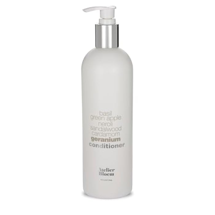 Atelier Bloem Geranium Strengthening Conditioner - Kimpton Hotel Collection - Bath & Body - Basil, Green Apple, Neroli, Sandalwood, Cardamom and Geranium - 16 oz. - Image 1