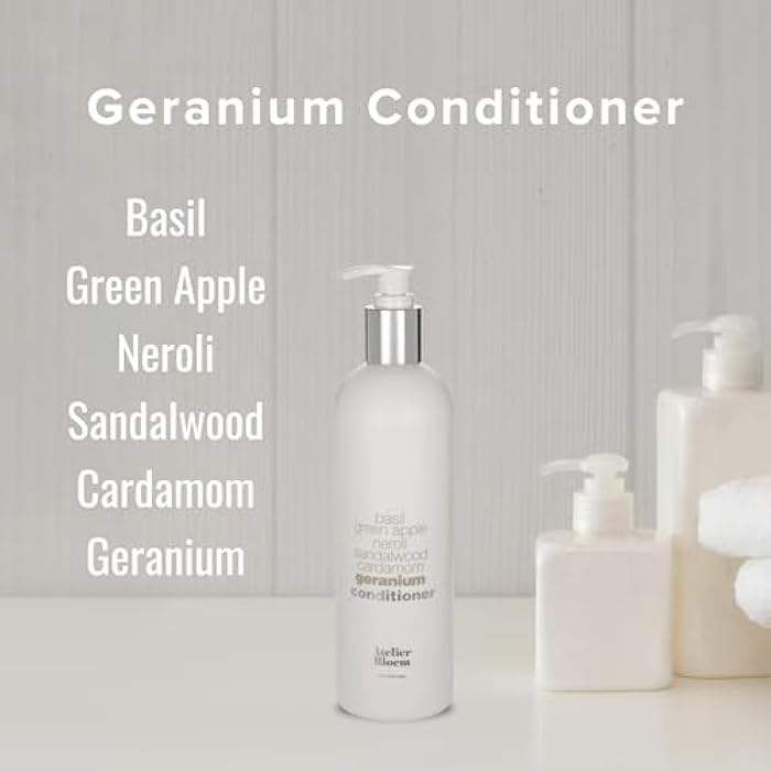 Atelier Bloem Geranium Strengthening Conditioner - Kimpton Hotel Collection - Bath & Body - Basil, Green Apple, Neroli, Sandalwood, Cardamom and Geranium - 16 oz. - Image 2