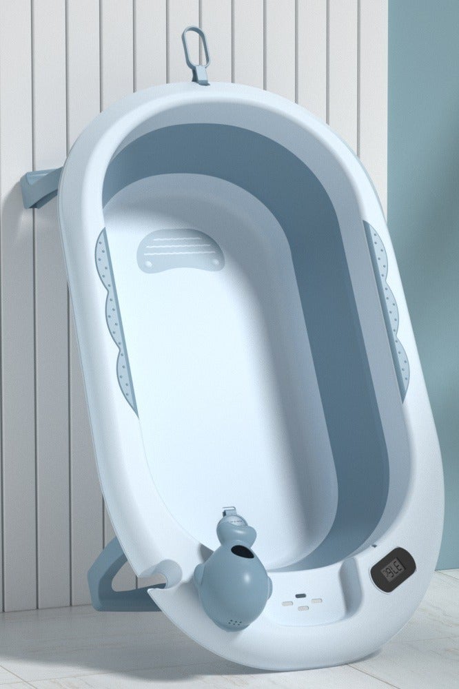 FUN MOMENT Foldable Baby Bathtub with Thermometer - Image 1