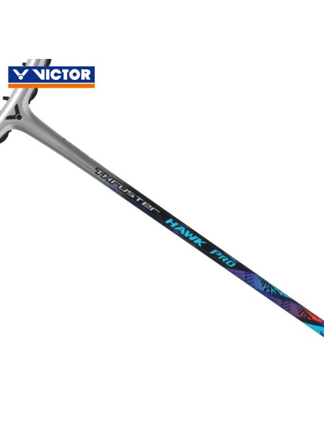 Victor Badminton Racket, Full Carbon Upgraded Version, Little Falcon Tk-hawk Pro/s/4u, Space Silver Unstrung Racket - Image 3