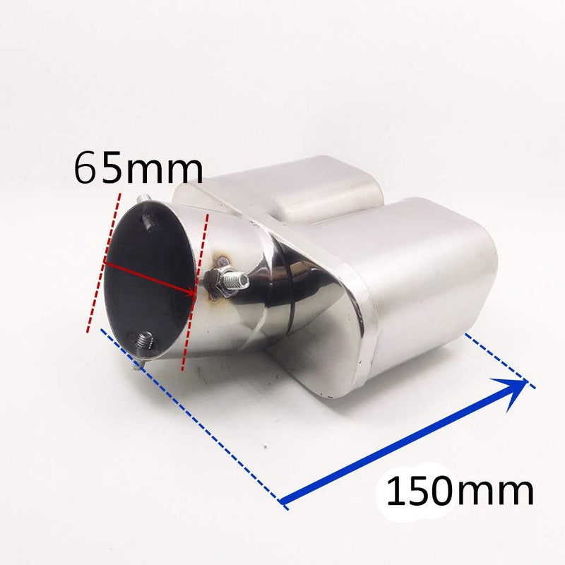 Oshotto Stainless Steel SS-010 Car Exhaust Muffler Silencer Cover Compatible with Toyota Etios (Chrome) - Image 4
