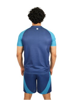 Abitos Light Blue and Blue Soccer Set – Men’s Soccer Jersey and Shorts for Athletic Performance  - Image 3