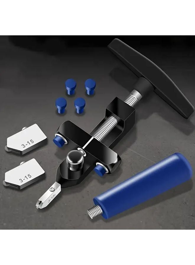 2 In 1 DIY Construction Precision Cutter Adjustable Metal Base Clamps Lightweight Portable Silvery - Image 4