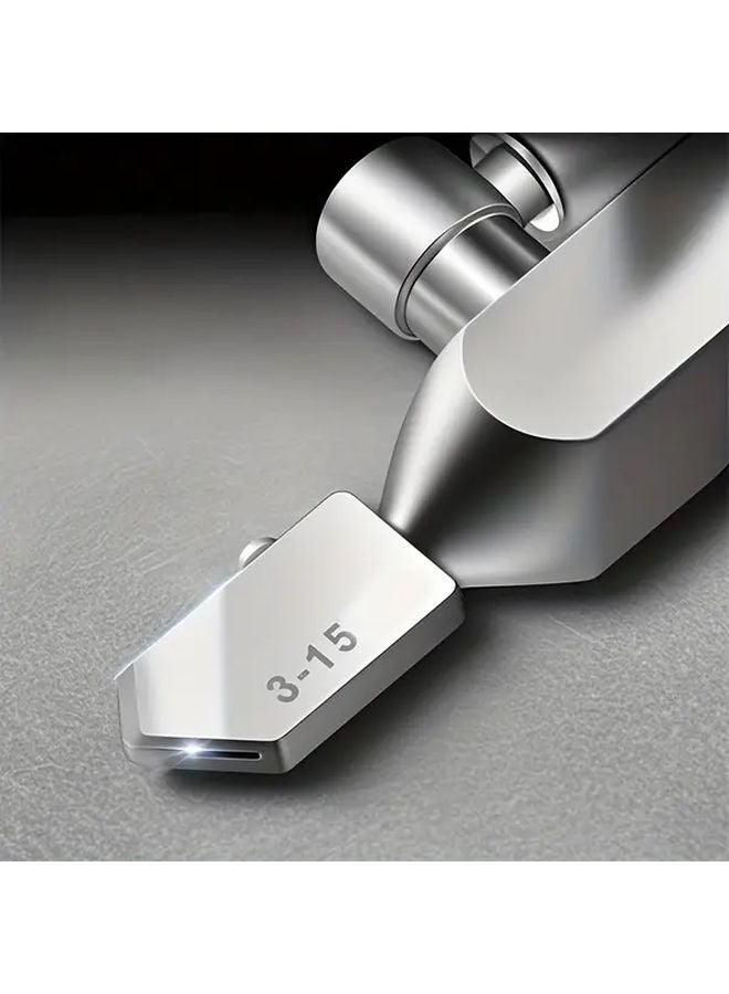 2 In 1 DIY Construction Precision Cutter Adjustable Metal Base Clamps Lightweight Portable Silvery - Image 5