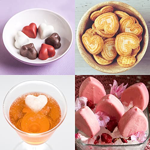 DaKuan Silicone Heart Shaped Molds, 3 Packs 12 Cavities Heart Shaped Silicone Mold for Chocolate Cake Jelly Pudding Handmade Soap Mould Candy Making (Red, Yellow, Green) - Image 5