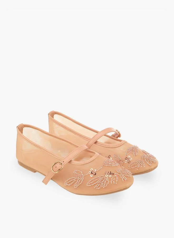 Flora Bella Women Embellished Mary Jane Shoes