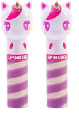 Lip Smacker Lippy Pals Swirls Unicorn Flavored Moisturizing  Smoothing Soft Shine Lip Balm Hydrating  Protecting Fun Tasty Glossy Finish CrueltyFree  Vegan  Unicorn Frosting Pack of 2