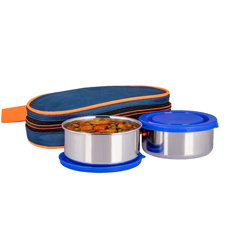 Prokart ProKart Premium Stainless Steel 2 Lunch Box Set with Thermal Bag - Lunch Box for Kids and Lunch Boxes for Office Men - Airtight & Insulated Food Tiffin  - Image 1