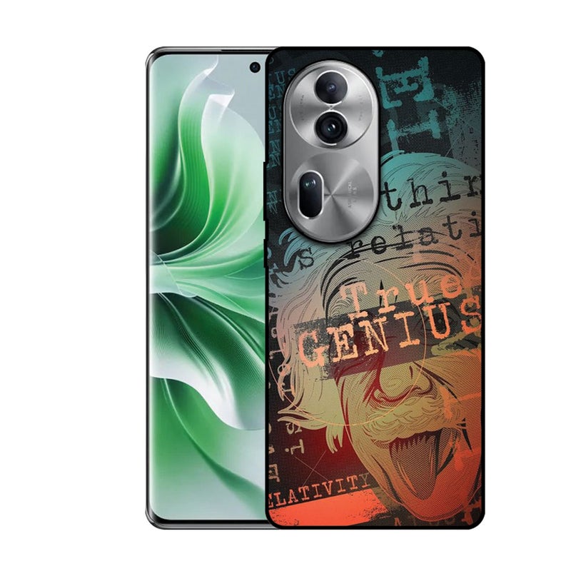 EYE CATCH Printed Protective Case Cover For Oppo Reno 11-  True Genius - Image 1