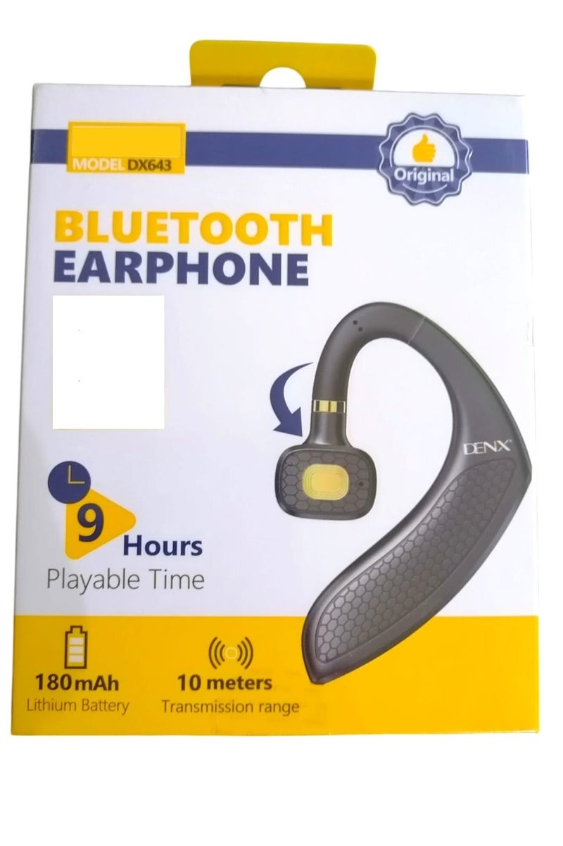 Denx Wireless Bluetooth Headset Compatible With IPhone Samsung Huawei and all Devices that Use the Bluetooth System Black - Image 5