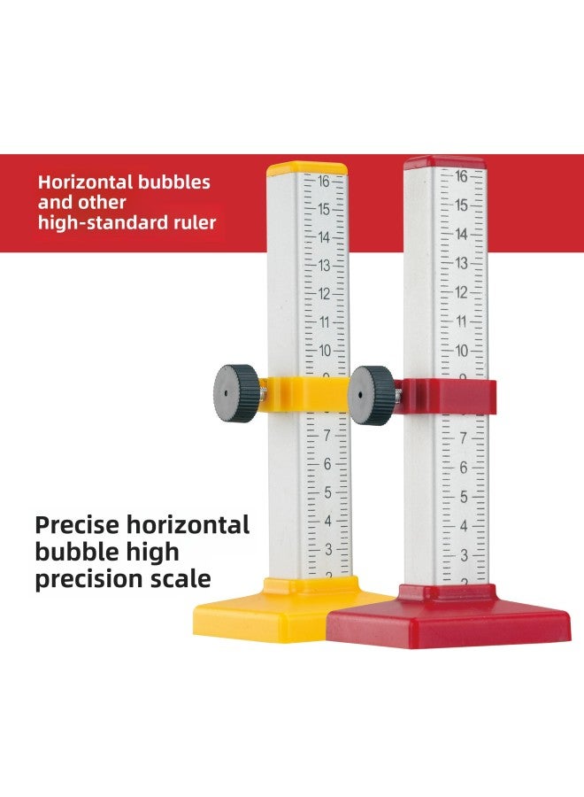 Higher Ruler, Special Tools For Floor Tiles, Ceramic Tile Artifact, Horizontal Ruler, Bricklayer Ruler, Scale Ruler-Model:Yellow With Color Box - Image 2