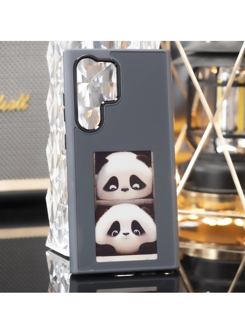 NFC INK Smart Screen Phone Case for Samsung S24 Ultra - Grey - Image 2