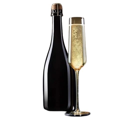 NeWine Elegant and Stylish Long Stem Champagne Flutes Crystal Champagne Premium Glass Unique Wine Glass 250ml Set of 6 - Image 4