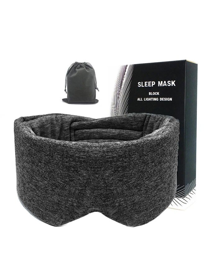 general Cotton Sleep Mask Blackout Comfort Eye Mask for Sleep Adjustable Eye Mask Eye Mask Airplane with Travel Bag - Image 1