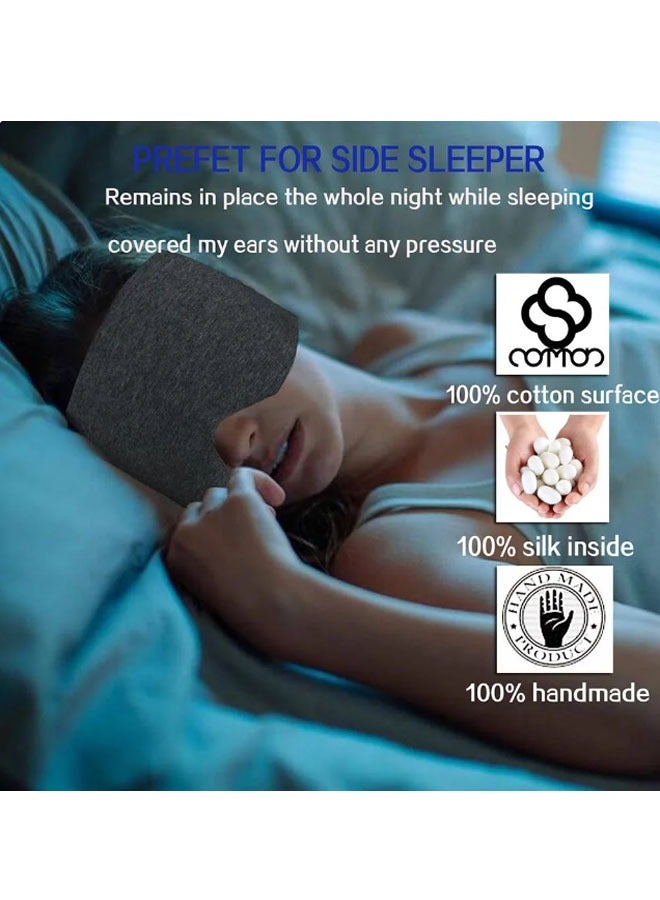 general Cotton Sleep Mask Blackout Comfort Eye Mask for Sleep Adjustable Eye Mask Eye Mask Airplane with Travel Bag - Image 4