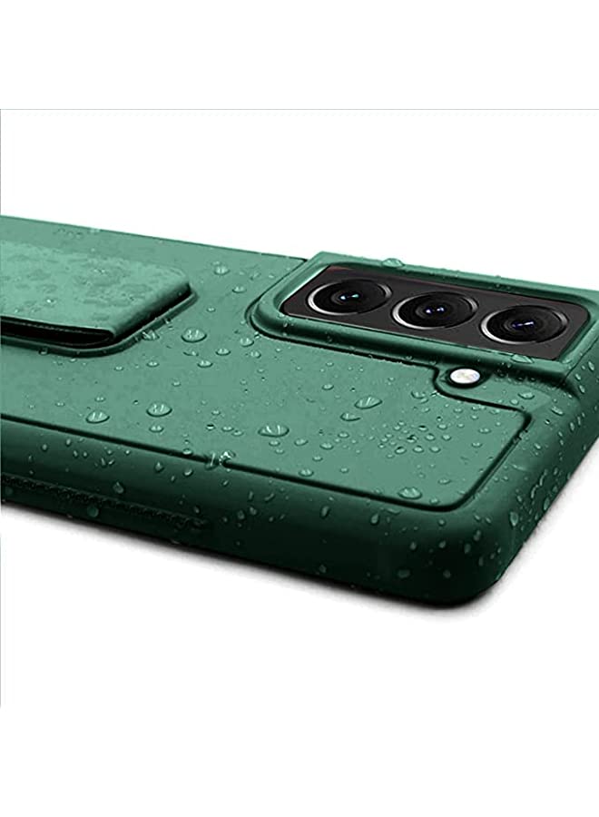 S-TOP STOP Magnetic Protection Case Cover Compatible with Samsung Galaxy S20 FE 5G Dark Green - Image 3