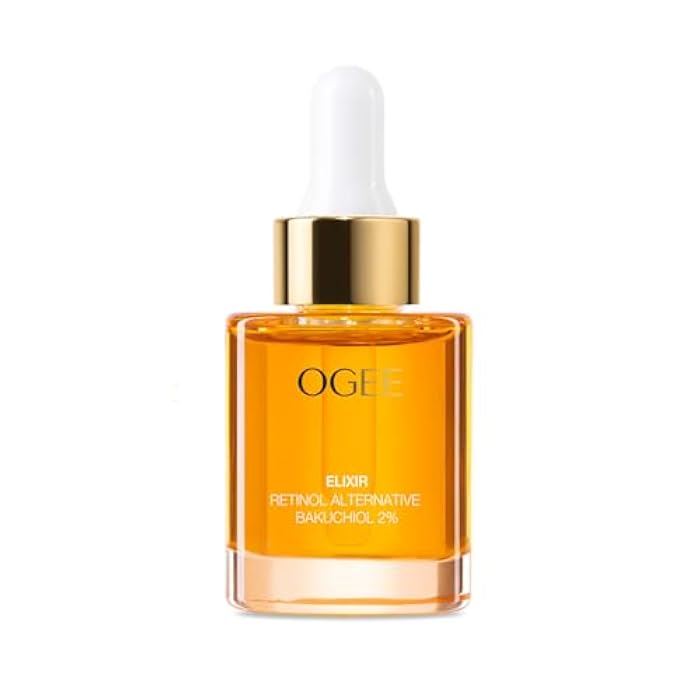 Ogee Natural Retinol Bakuchiol Serum 2% Elixir - Certified Organic Face Serum for Wrinkles and Fine Lines - Image 1