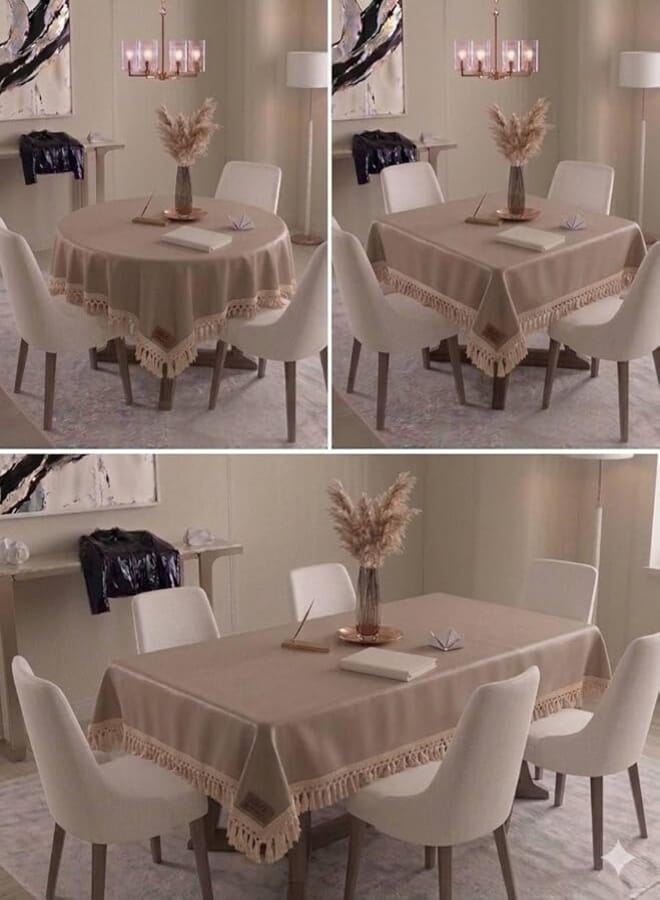 Generic Jelly Leather Rectangular Dining Table Runner 150 x 220 cm: add a touch of elegance to your home setting