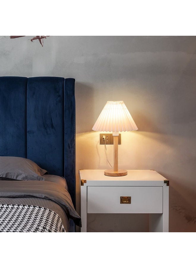 إسكدنيا مصباح طاولة أبيض 12 x 27 x 24سم - Image 3