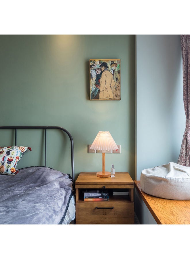 إسكدنيا مصباح طاولة أبيض 12 x 27 x 24سم - Image 2