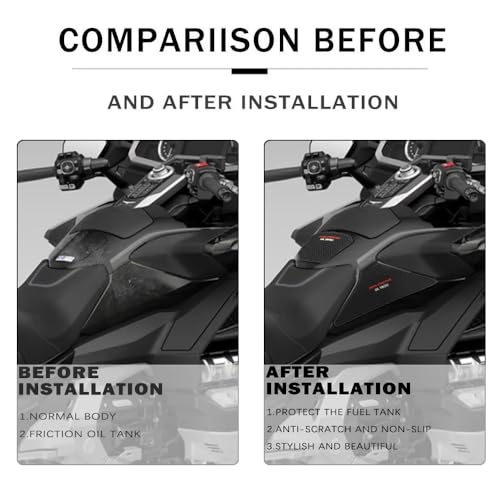 KATIE DEVI For Honda Goldwing 1800 Motorcycle side fuel tank pad Tank Pads Protector Stickers Decal Gas Knee Grip Traction Pad Side Sticker For Gold wing 1800 GL1800 gl 1800 2018-2023 - Image 2