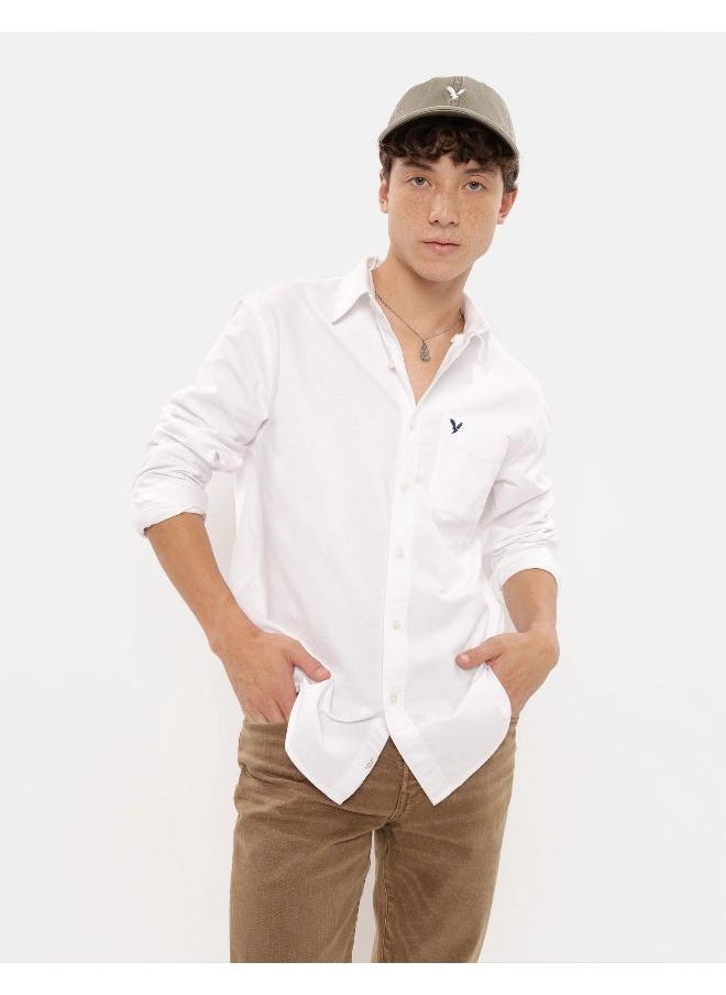 Regualr Fit Button Up Oxford Shirt - https://f.nooncdn.com/p/pzsku/Z1C1B4E70AF8B6D89341FZ/45/_/1740981235/fdde730a-790e-4166-aebf-b283f4328095.jpg?format=jpg&width=original
