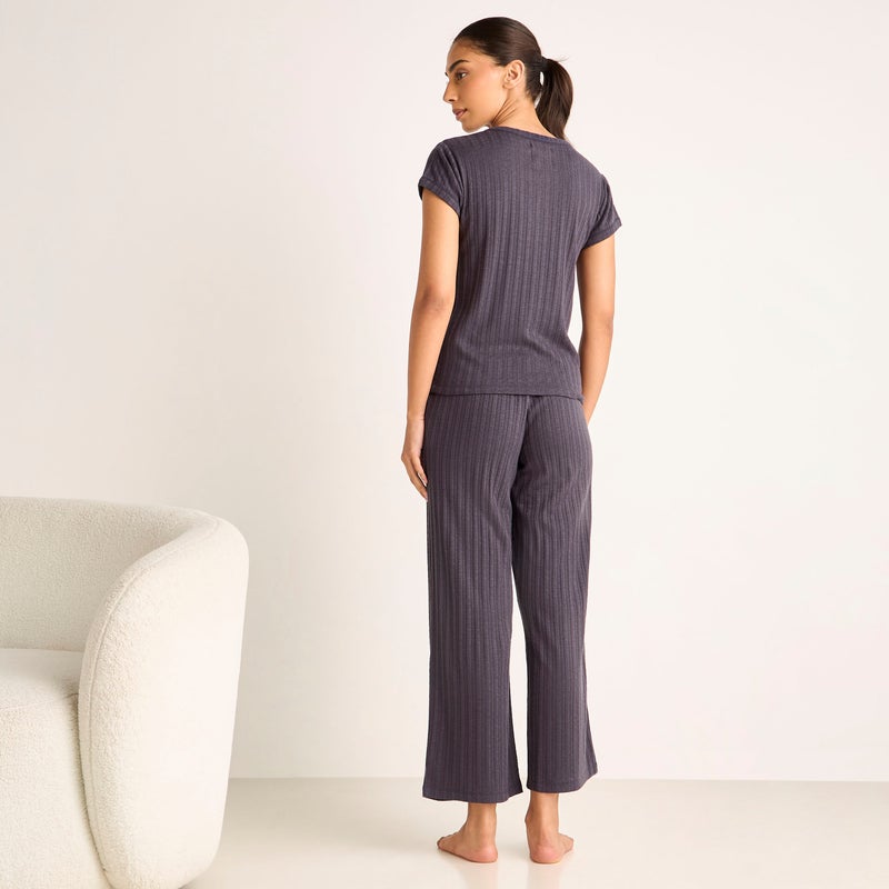 Splash FAV Pyjama Set Lace-Up T-shirt & Pants Viscose Blend - Image 4