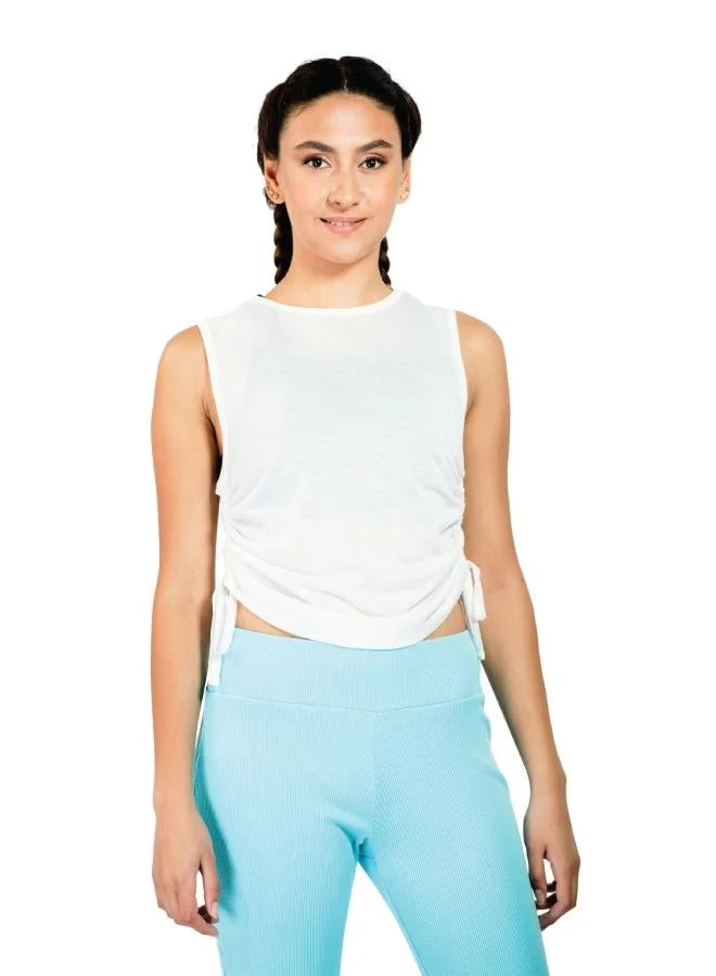 Zaecy White Women's Adjustable Tank Top for Women | Best Price UAE