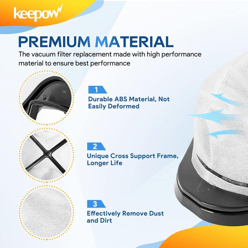 KEEPOW Vacuum Filter Replacement for Shark Cordless Handheld Vacuum SV780 SV75Z SV728N SV726N, Replacement Part# XF769, XSB726N (4 Pack) - Image 5
