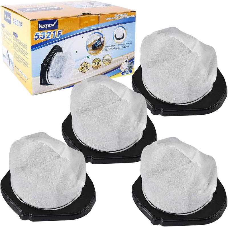 KEEPOW Vacuum Filter Replacement for Shark Cordless Handheld Vacuum SV780 SV75Z SV728N SV726N, Replacement Part# XF769, XSB726N (4 Pack) - Image 1
