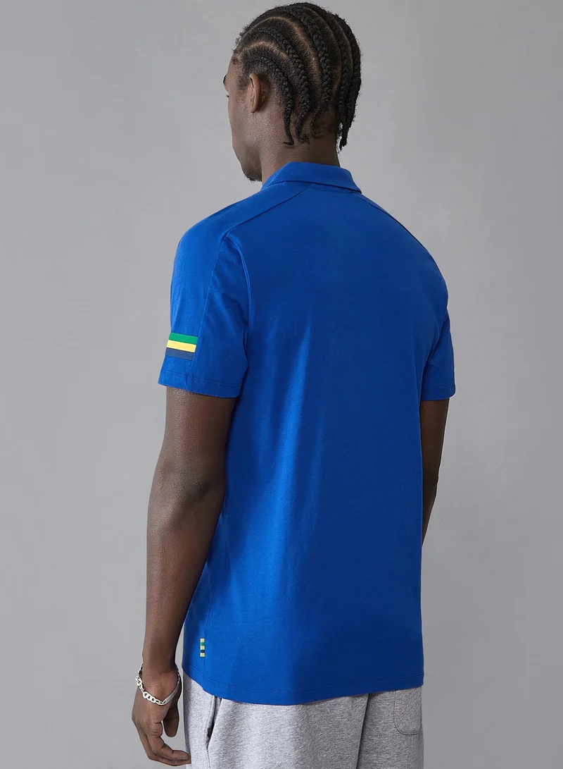 Ayrton Senna  AS FW MENS STRIPE POLO for Men | Best Price UAE