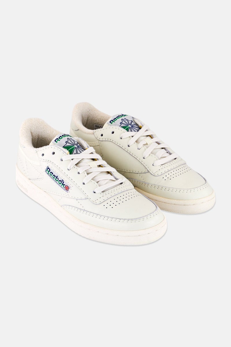 Reebok Men Club C 85 Vintage Lace Up Tennis Shoes, Off White  - Image 1