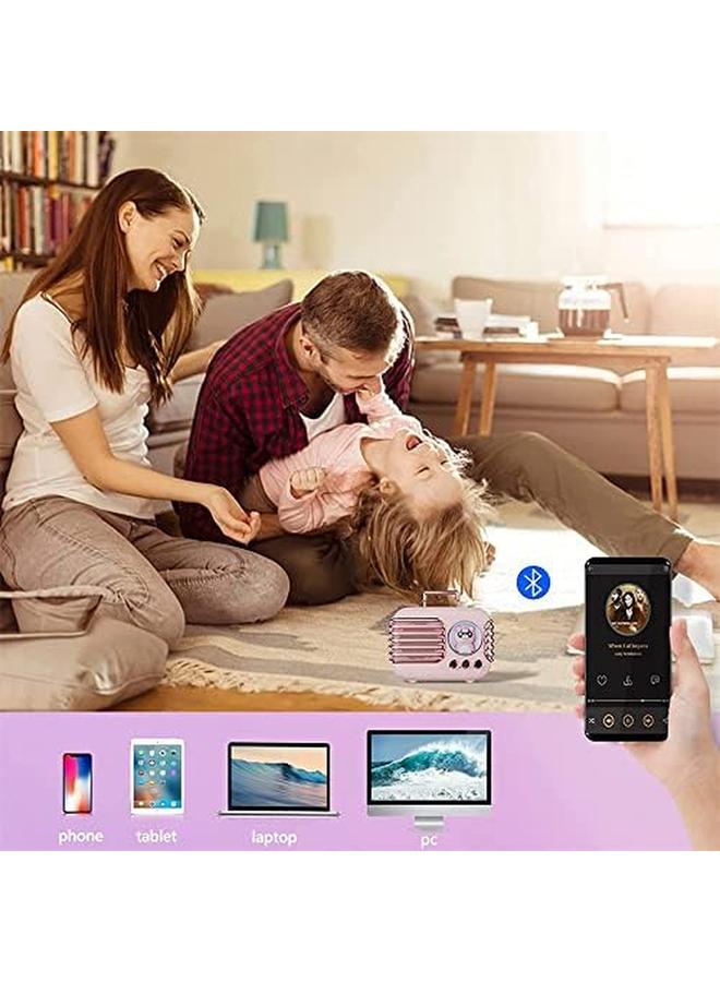 كاست ويف مكبر صوت بلوتوث لطيف مكبر صوت بلوتوث محمول مكبر صوت لاسلكي قديم مع ميكروفون مدمج ديكور لطيف Tf Vintage مكبر صوت صغير للمطبخ والمكتب وغرف النوم وإكسسوارات الحفلات الخارجية لنظام Android Ios - Image 3
