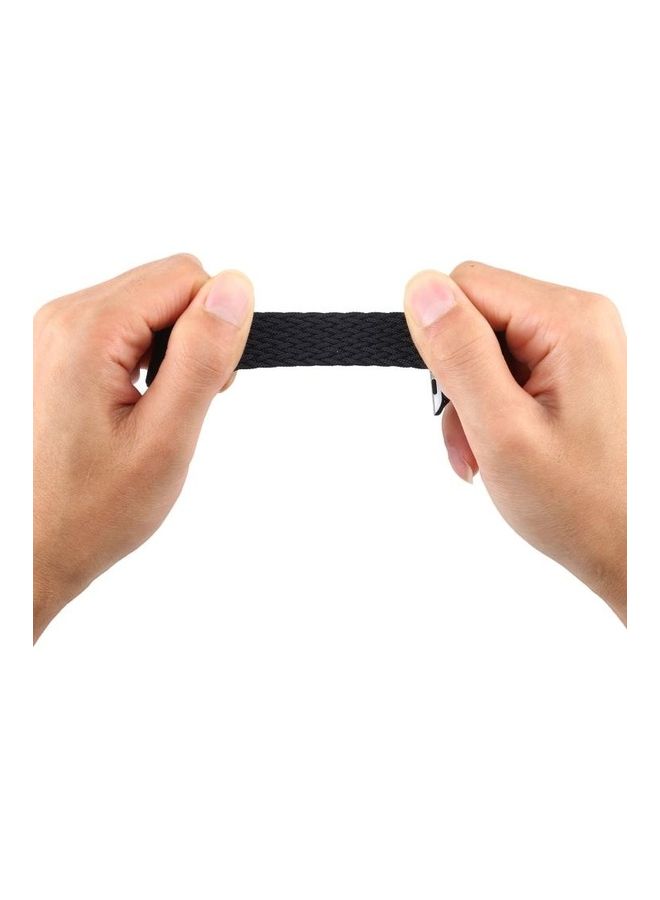 NIBEMINENT Mixed Colour Nylon Braided Single Loop Replacement Watchbands For Apple Watch Series 7/6/5/4/3/2/1/SE 41/40/38mm Charcoal - Image 3