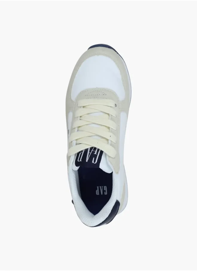 GAP Boys' Panelled Sneakers with Lace-Up Closure