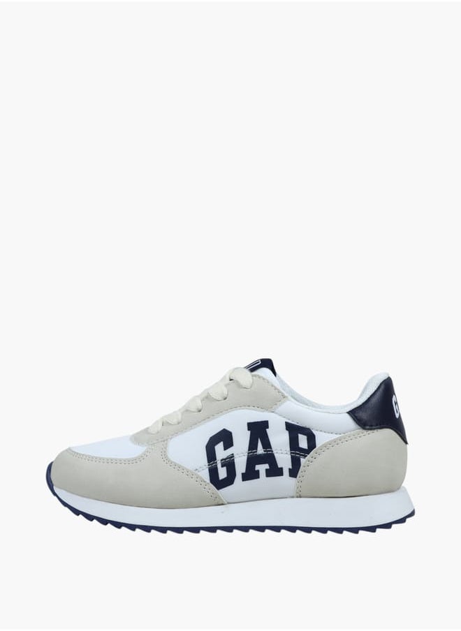 GAP Boys' Panelled Sneakers with Lace-Up Closure  - Image 1