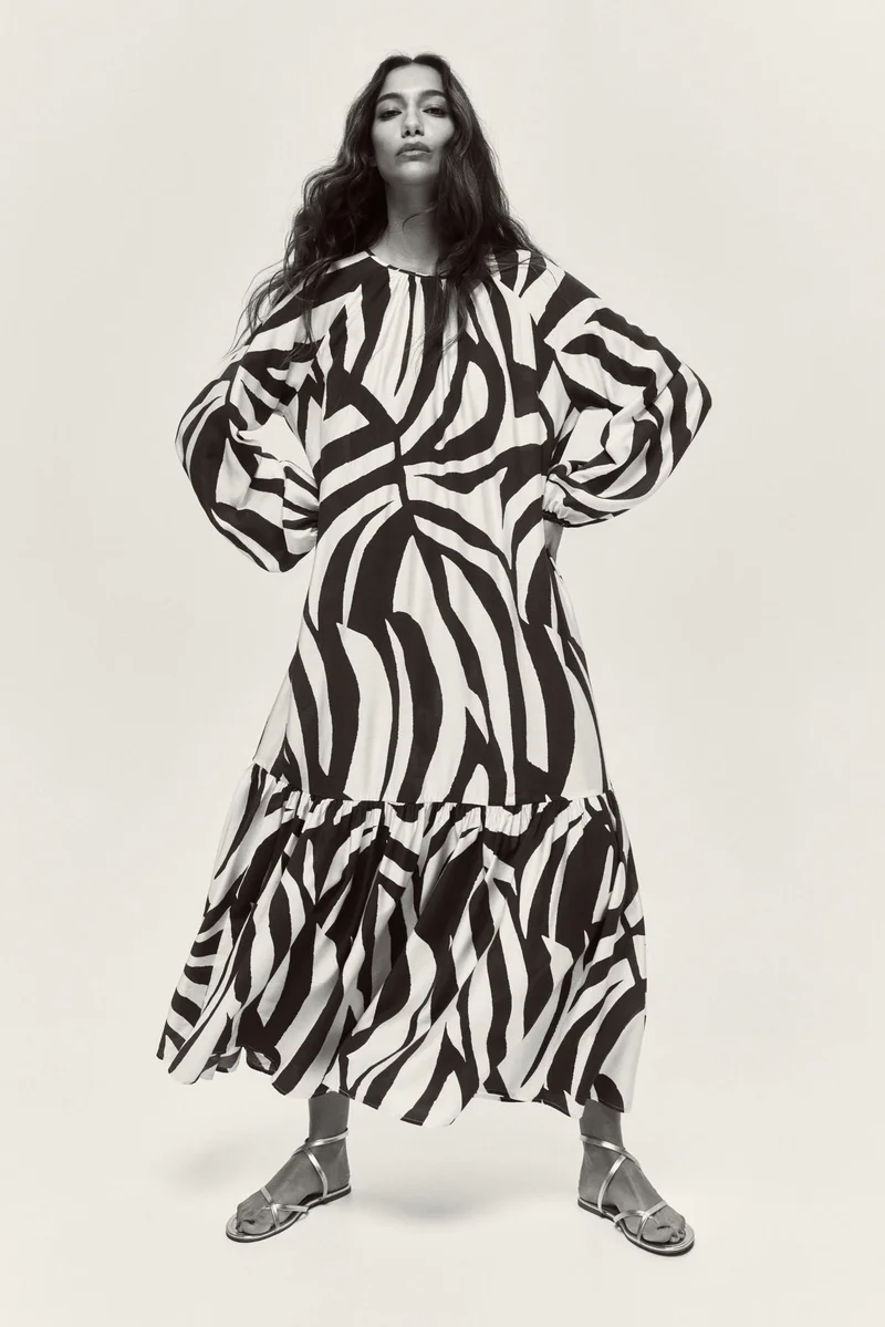 H&M Voluminous maxi dress