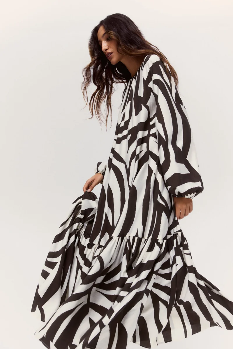 H&M Voluminous maxi dress