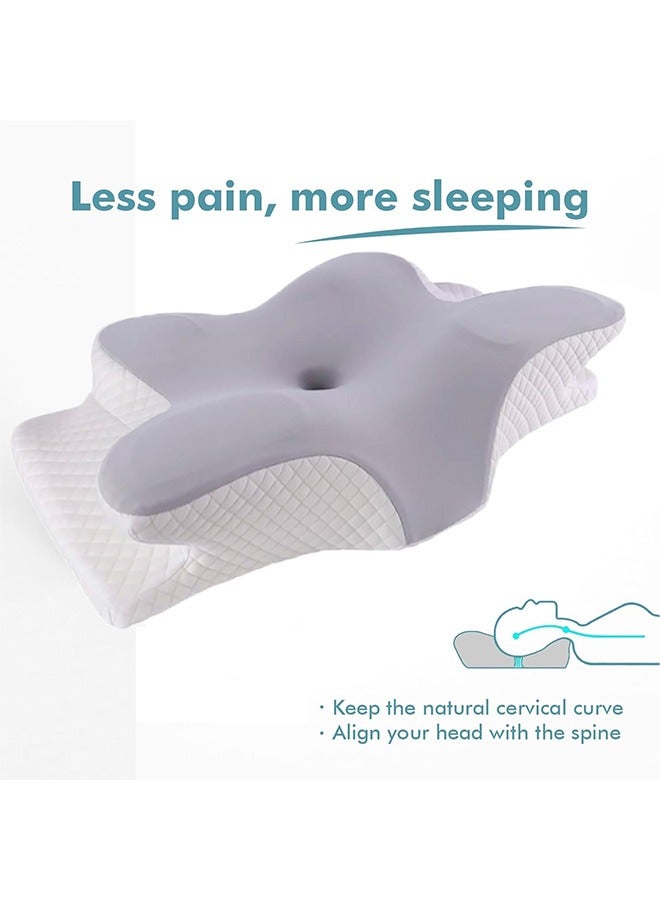 Cervical Pillow for Neck Pain Relief-Neck Pillows for Pain Relief Sleeping-Ergonomic Pillow-Neck Support Pillows for Sleeping-Cervical Pillow with Memory Foam-Supportive Neck Pillow  - Image 4
